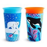 Munchkin Miracle 360 WildLove Sippy Cup, 9 Ounce, 2 Pack, Polar Bear/Orca