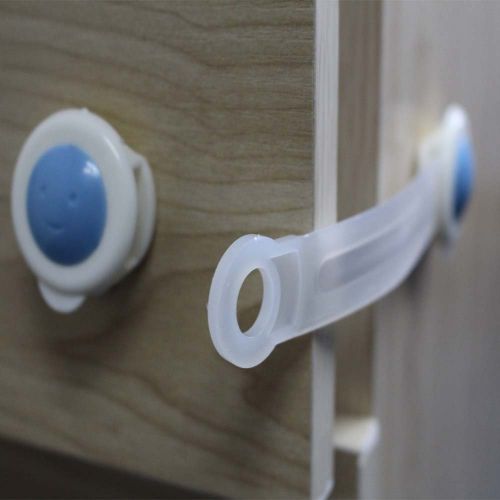  ZeroShop 5 pcs Child Safety Locks used for Cabinet Locks, Drawer Lock, Cupboard Lock, Refrigerator Lock, Toilet...