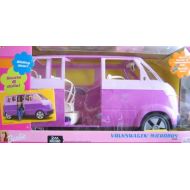 Barbie VOLKSWAGEN MICROBUS Vehicle VAN (Purple) w Working HORN & SLIDING DOOR - Seats 6 Barbie or 11.5 Fashion Dolls (2002)