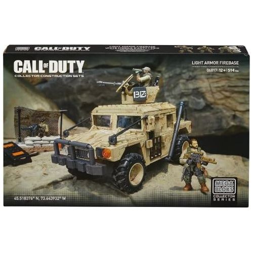메가블럭 Mega Bloks Call of Duty Light Armor Firebase, Model 06817, 514 Piece