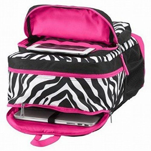  JanSport Trans by Jansport Overexposed Megahertz Backpack Pink Black Zebra