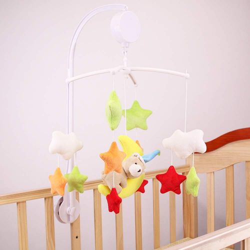  [아마존베스트]AFUNTA 26 Inch Baby Crib Mobile Bed Bell Holder Music Box Holder Toy Decoration Hanging Arm Bracket Baby Bed Stent Set Nut Screw