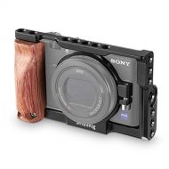 SMALLRIG Cage for Sony RX100 V / RX100 III / RX100 IV (for Sony M3 M4 M5) Camera with Wooden Handle Grip - 2105