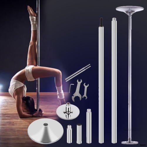  Nobrand WALLER PAA 45mm Portable Stainless Steel Dance Pole Spinning Static Dancing Fitness