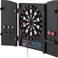 Fat Cat by GLD Products Fat Cat Electronx Electronic Dartboard, Built In Cabinet, Solo Play With Cyber Player, Dual Screen Scoreboard Display, Extended Catch Ring For Missed Darts, Classic Door Look Match