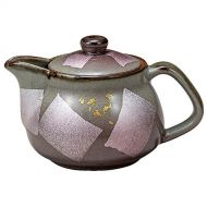 Kutani Yaki(ware) Japanese Teapot Silver Leaf (with tea strainer)