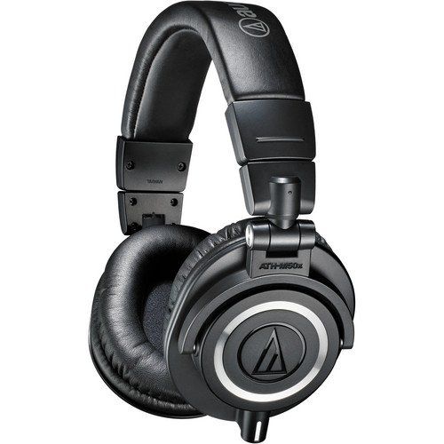 오디오테크니카 Audio-Technica ATH-M50x Monitor Headphones (Black) with Headphone Stand & Extension Cable 10