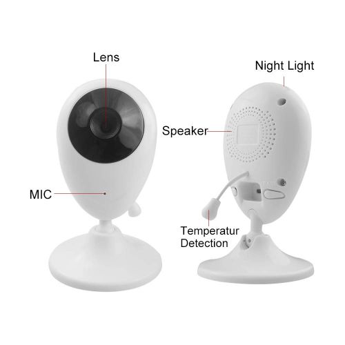  Adventurers adventurers Video baby monitor(2018 New Type)-Wireless Baby Monitor Baby Surveillance Camera With2.4’’LCD Screen Two-Way Talk Night Vision Temperature Monitoring and Long Range for
