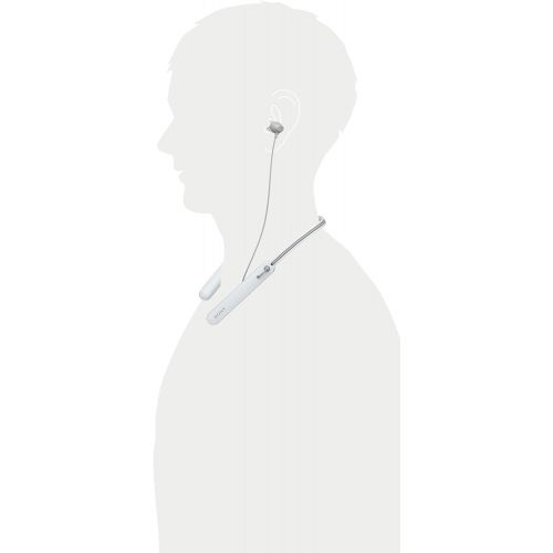 소니 Sony - C400 Wireless Behind-Neck in Ear Headphone White (WIC400/W)