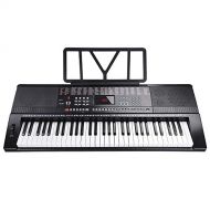 AW 61 Key Full Size Electronic Music Keyboard Electric Piano LCD Display USB Input MP3 Black
