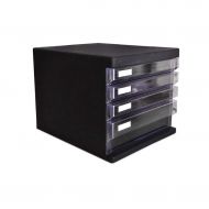 LPYMX Desktop File Cabinet with Chest of Drawers Storage Cabinet Storage Cabinet (Color : Black)
