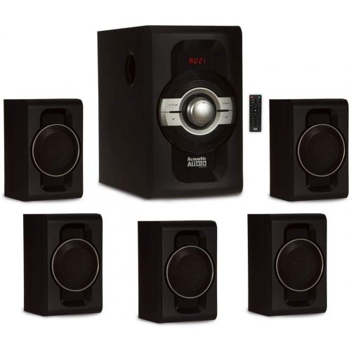 로지텍 Acoustic Audio by Goldwood Acoustic Audio AA5240 Home Theater 5.1 Bluetooth Speaker System with USB and SD Inputs