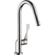 AXOR Citterio Luxury 1-Handle 17-inch Tall Kitchen Faucet with Pull Down Sprayer Magnetic Docking Spray Head in Chrome, 39835001