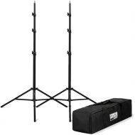 Fovitec - 2x 83 Photography & Video Light Stand Kit - [For Lights, Reflectors, Modifiers][Collapsible][Ergonomic Knobs][Carrying Bag Included]