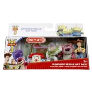 Disney Toy Story 3 Exclusive 5 Piece PVC Mini Figurine Collector Set Sunnyside Rescue Stretch, Chatter Telephone, Protector Buzz Lightyear, Lotso & Hero Woody