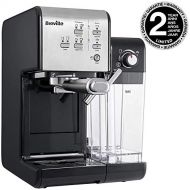 Breville PrimaLatte II Kaffee- und Espressomaschine VFC108X-01, 19 bar, fuer Kaffeepulver oder Pads geeignet, Integrierter automatischer Milchschaumer, schwarz/silber