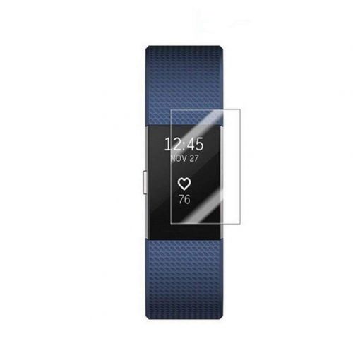  AchidistviQ 3 Stuecke Full Cover Armband Gehartetes Glas Displayschutzfolie fuer Fitbit Charge 2