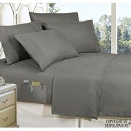 Elegant Comfort 4-Piece California King- Smart Sheet Set! Luxury Soft 1500 Thread Count Egyptian Quality Wrinkle Resistant with Side Storage Pockets on Fitted Sheet, California Kin