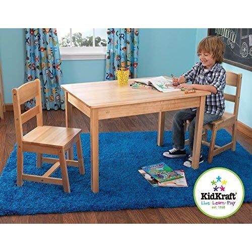 키드크래프트 KidKraft Rectangle Table And 2 Chair Set - Natural