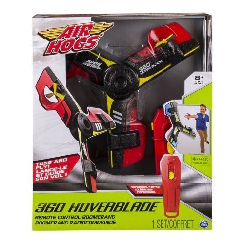 에어혹스 Air Hogs 360 Hoverblade, Remote Control Boomerang, Red  Launch it from the ground, your finger or toss it and watch it perform amazing stunts