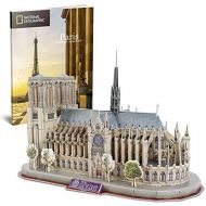 [아마존베스트]CubicFun National Geographic 3D Puzzle Architectural Model Kits for Notre Dame de Paris, France