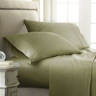Ienjoy Home ienjoy Home Hotel Collection Embossed Checkered 4 Piece Sheet Set Full Sage