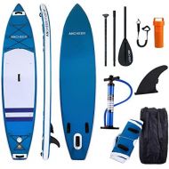 [아마존베스트]ANCHEER Inflatable Stand Up Paddle Board 10, Non-Slip Deck(6 Inches Thick), iSUP Boards Package w/Adjustable Paddle, Leash, Hand Pump and Backpack, Youth & Adult