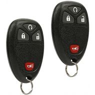 [아마존베스트]Car Key Fob Keyless Entry Remote fits Chevy Silverado Traverse Equinox Avalanche / GMC Sierra / Pontiac Torrent / Saturn Outlook Vue (OUC60270, OUC60221), Set of 2