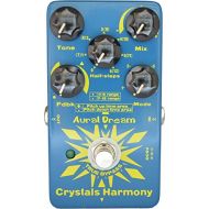 Aural Dream Crystals Harmony Guitar Digital Pedal with 4 Modes harmony and shifting simetones or Octave for creating crystal particles effects,True Bypass