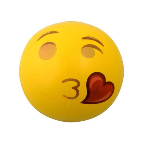  ZOUBIAG Fast Inflatable Beach Ball 6Pcs Emoji Pool Party Toy