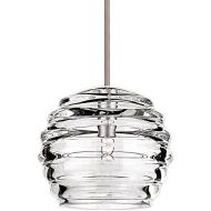 WAC Lighting MP-916-CLCH Clarity 1 Light Canopy Pendant, One Size, ClearChrome