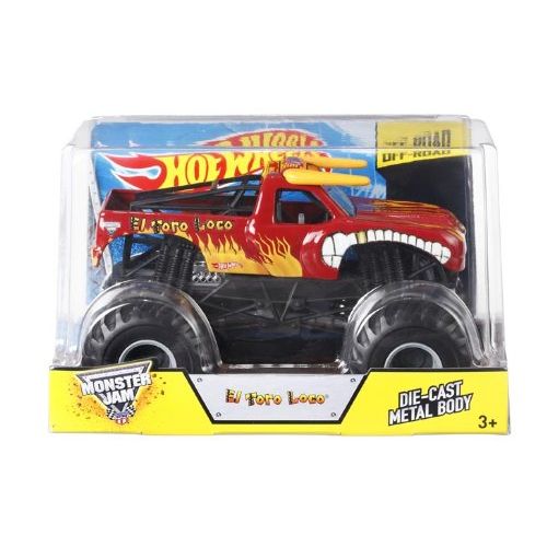  Hot Wheels Monster Jam El Toro Loco Die-Cast Vehicle, 1:24 Scale