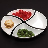 [아마존베스트]Villeroy & Boch New Wave 4-Piece Modern Chic Glazed White Design 7 oz. Appetizer Bowl, Great For Appetizers, Small Salads or Desserts!