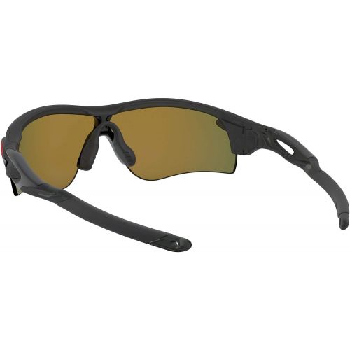 오클리 Oakley Mens Radarlock Path (a) Non-Polarized Iridium Rectangular Sunglasses, Matte Black Ink, 0 mm