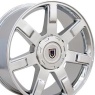 OE Wheels LLC 22 Inch Fits Chevy Silverado Tahoe GMC Sierra Yukon Cadillac Escalade CV80 Chrome 22x9 Rim Hollander 5309