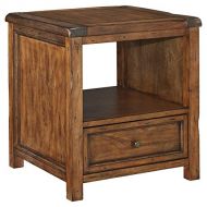 Signature Design by Ashley T830-2 Square End Table, Medium Brown