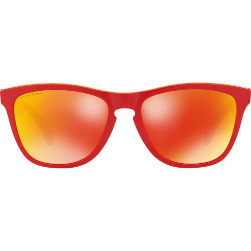 오클리 Oakley Mens Frogskins Asian Fit Sunglasses,OS,Matte Red/Prizm Ruby