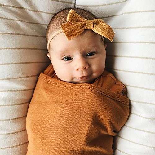  Embe embe 2-Way Starter Swaddle Blanket, 5-14 lbs, Diaper Change w/o Unswaddling, Legs in and Out Design, Warm Up or Cool Down 100% Cotton, 0-3 Months (Sand)