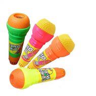 Dazzling Toys Toy Echo Microphone Variety Pack of 12 - Pretend Play Multicolor Novelty Toy Mic. Set with Echo Feature for Kids Graduations | Holidays |Birthday Parties | BBQ’s - Ag