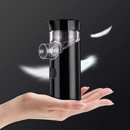  Lq lq Mini Nebulizer Inhaler, Handheld Personal Steam Vaporizer Humidifier Nebuliser Machine with USB Charger for Kids & Adults -Black