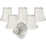 Royal Designs, Inc Royal Designs Chandelier Lamp Shades, 3x 5x 4.5, Soft Bell, White, Clip-On, Set of 6 (CSO-1021-5WH-6)
