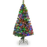 National Tree Company National Tree 60 Inch Fiber Optic Evergreen Tree with 150 Multicolored Lights in a 16 Inch Stand (SZE7-147-60)