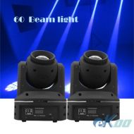 EKOO 2 Units 60W Beam Sharpy LED Moving Head Stage Light Disco Party DJ American
