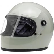 Biltwell Unisex-Adult Full-Face-Helmet-Style Polar Gringo S DOT Certified Full-Face Helmet (Green, Large)