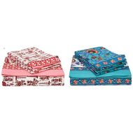 Traditional mafia traditional mafia RSES655448 Combo Bed Sheet Set, 90 x 108, Multicolor, 6 Piece