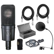 Audio-Technica AT4040 Cardioid Condenser Mic wPop Filter and (2) 20 XLR Cables