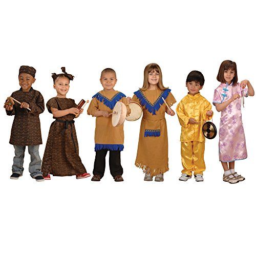  Constructive Playthings MTC-37 Global Ceremonial Costumes for Kids- Set of 6