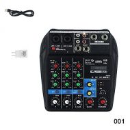 Ywillink Mini USB Audio Mixer Amplifier Amp Bluetooth Board 48V Phantom Power 4 Channels for DJ Karaoke
