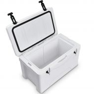 Stark Item 40 Quart Outdoor Insulated Fishing Hunting Cooler Ice Chest Heavy Duty White