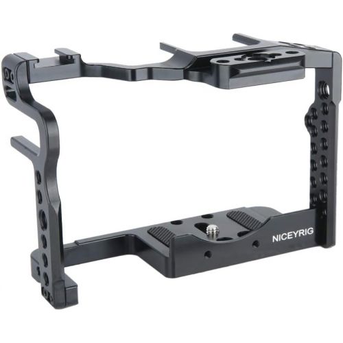  NICEYRIG GH5 GH5s Camera Cage with Cold Shoe NATO Rail Compatible with Panasonic GH5s GH5
